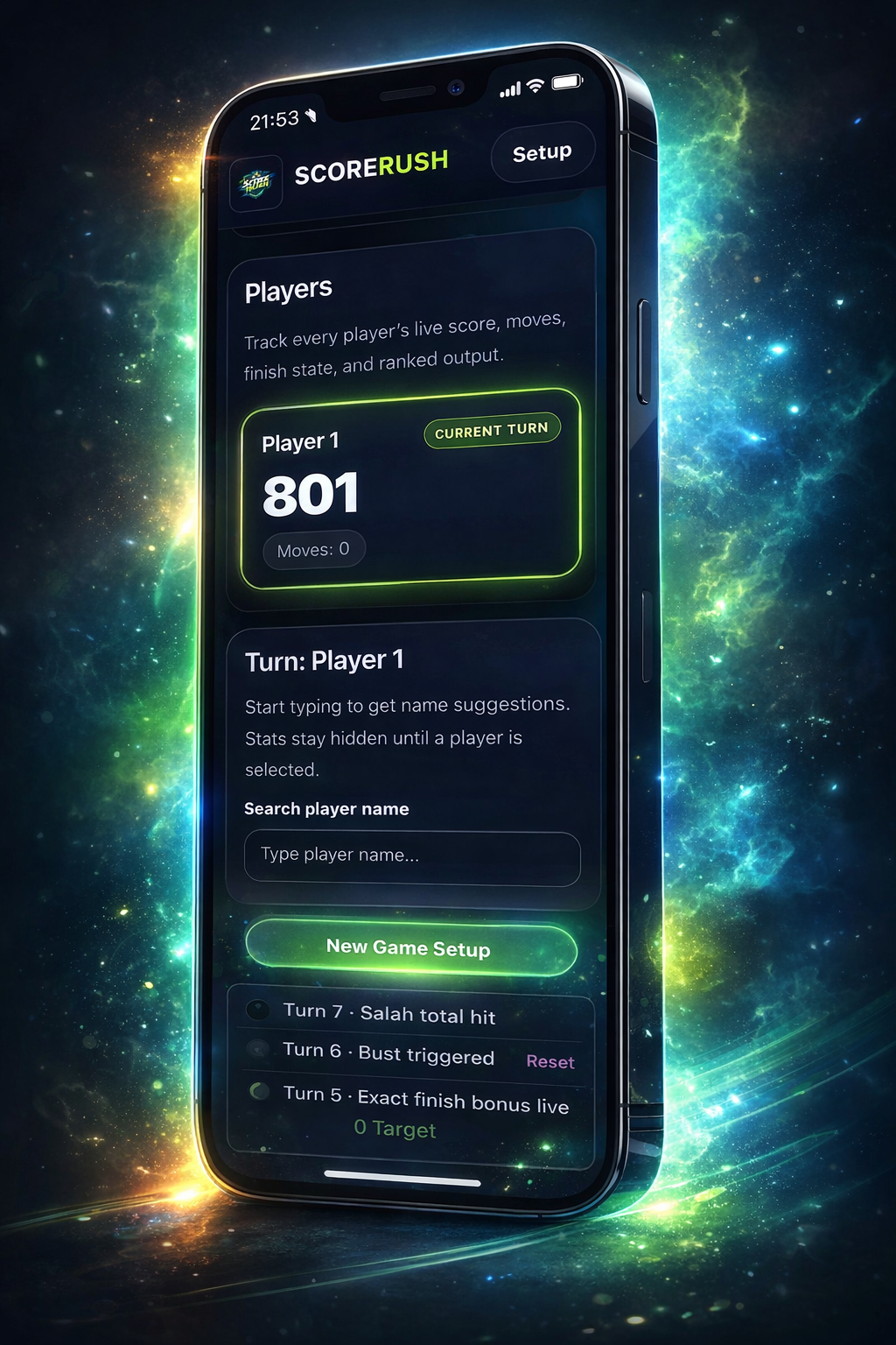 ScoreRush gameplay on mobile